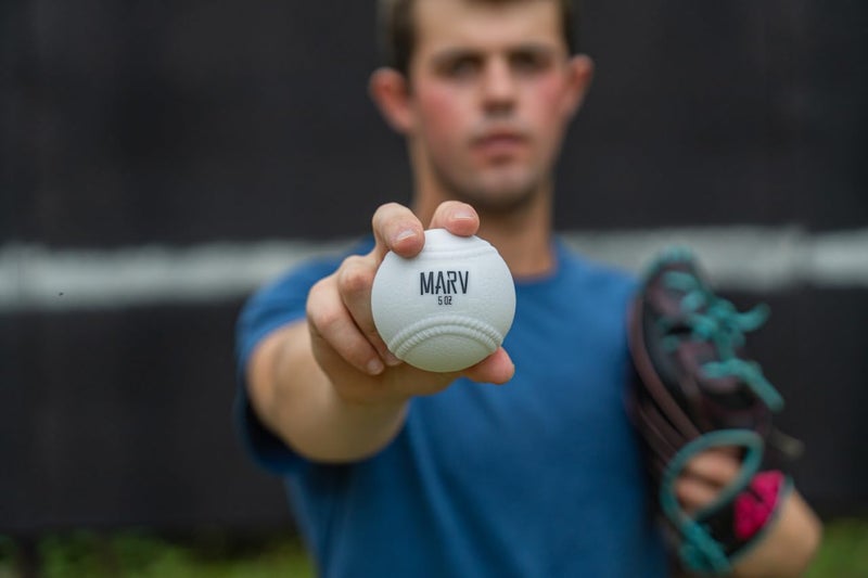 Marv Balls - Velo Set (Soft Shell Plyo Baseball) Original Plyo with Seams Velocity Development Set - 6 Weighted Baseballs - Image 2